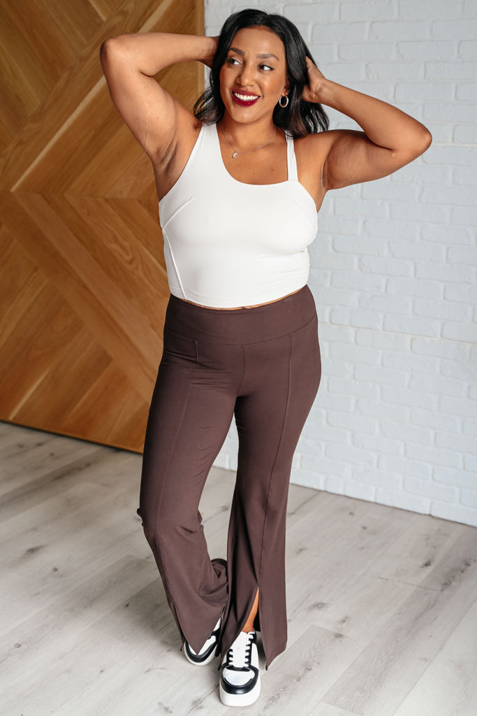 Doing it For Me Asymmetrical Tank in White Pearl-Athleisure-Timber Brooke Boutique, Online Women's Fashion Boutique in Amarillo, Texas