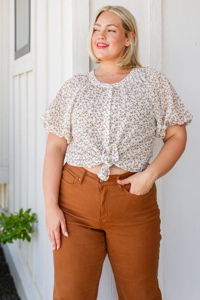 Fancy Me Floral Button Down-Womens-Timber Brooke Boutique, Online Women's Fashion Boutique in Amarillo, Texas