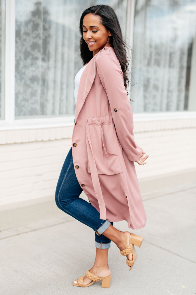 First Day Of Spring Jacket in Dusty Mauve-Coats & Jackets-Timber Brooke Boutique, Online Women's Fashion Boutique in Amarillo, Texas