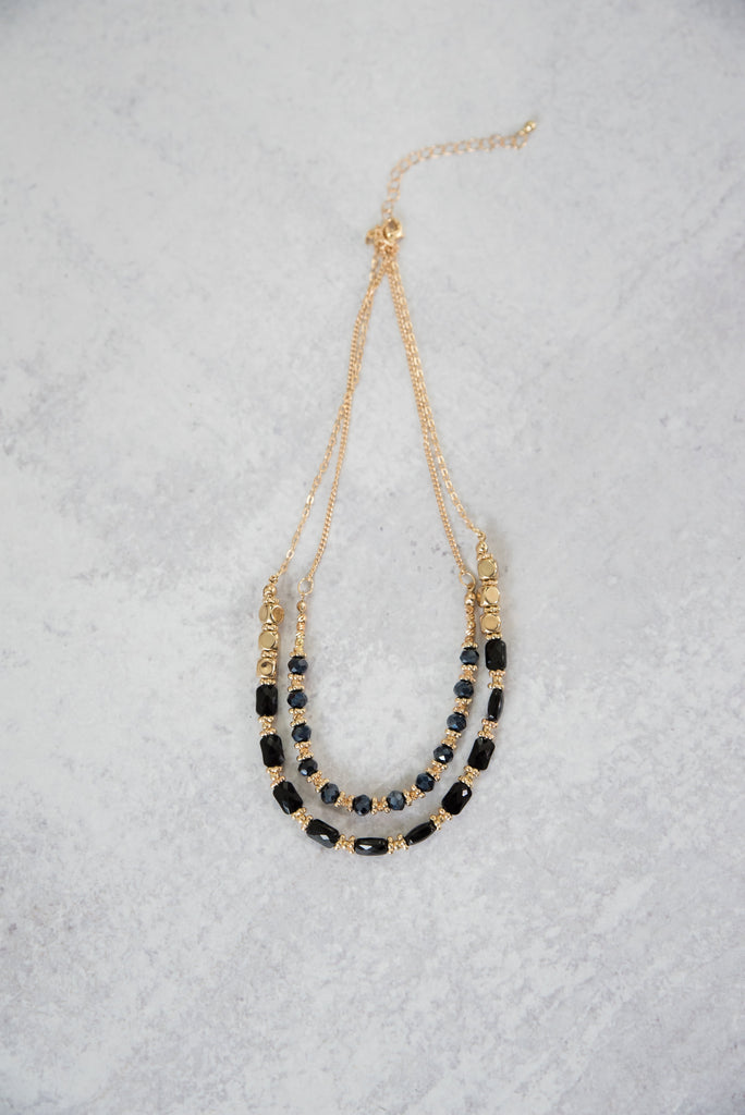 In the Moment Necklace in Black-Urbanista-Timber Brooke Boutique, Online Women's Fashion Boutique in Amarillo, Texas