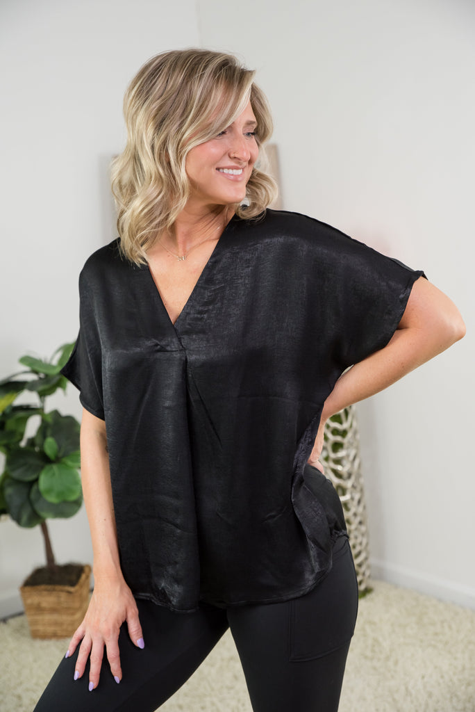 Wishful Thinker Top in Black-Andre by Unit-Timber Brooke Boutique, Online Women's Fashion Boutique in Amarillo, Texas