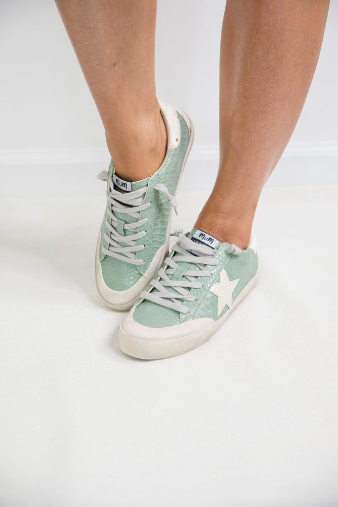 Sadie Sneakers in Green-Miracle Miles-Timber Brooke Boutique, Online Women's Fashion Boutique in Amarillo, Texas