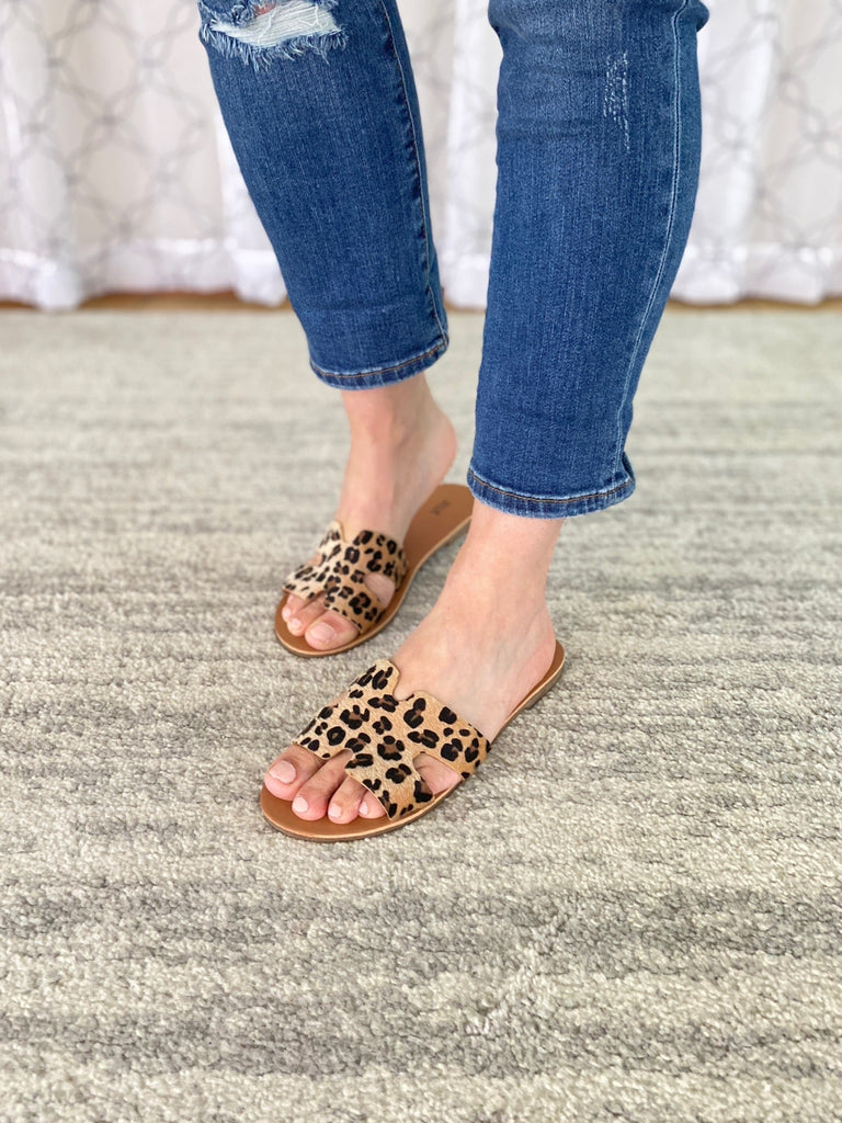 Malibu Slides in Leopard-H2K-Timber Brooke Boutique, Online Women's Fashion Boutique in Amarillo, Texas