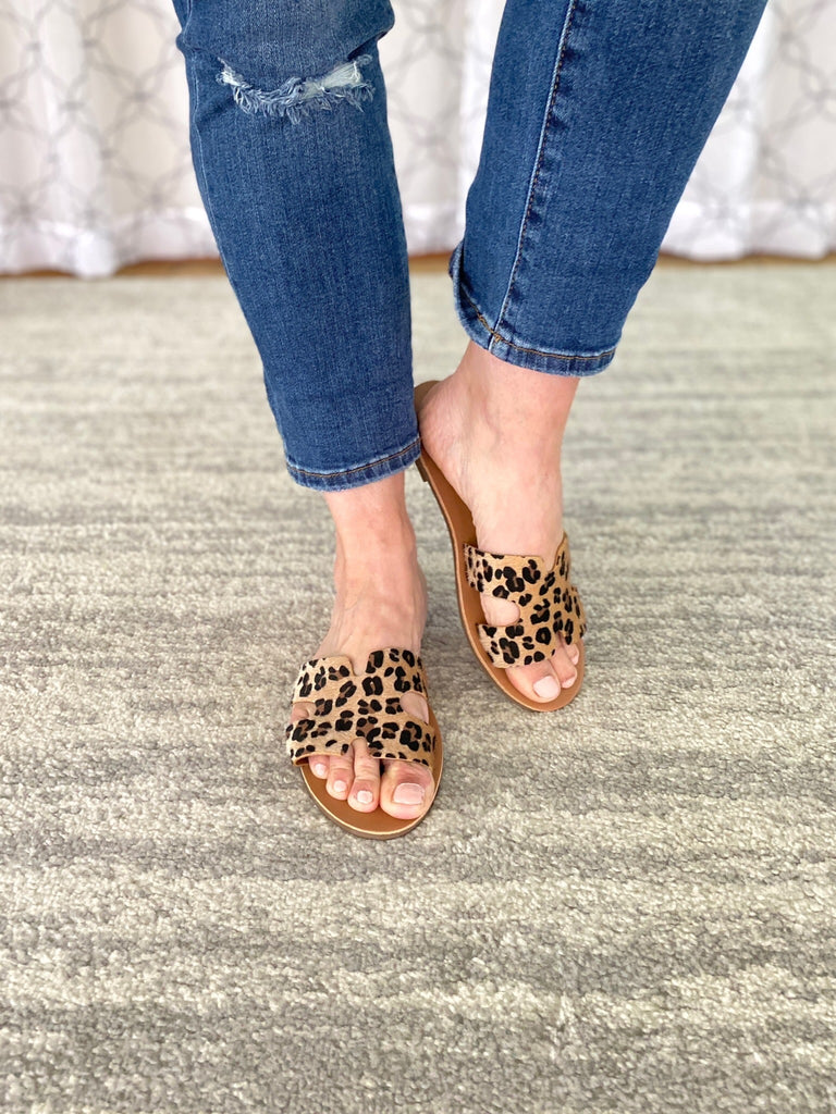 Malibu Slides in Leopard-H2K-Timber Brooke Boutique, Online Women's Fashion Boutique in Amarillo, Texas