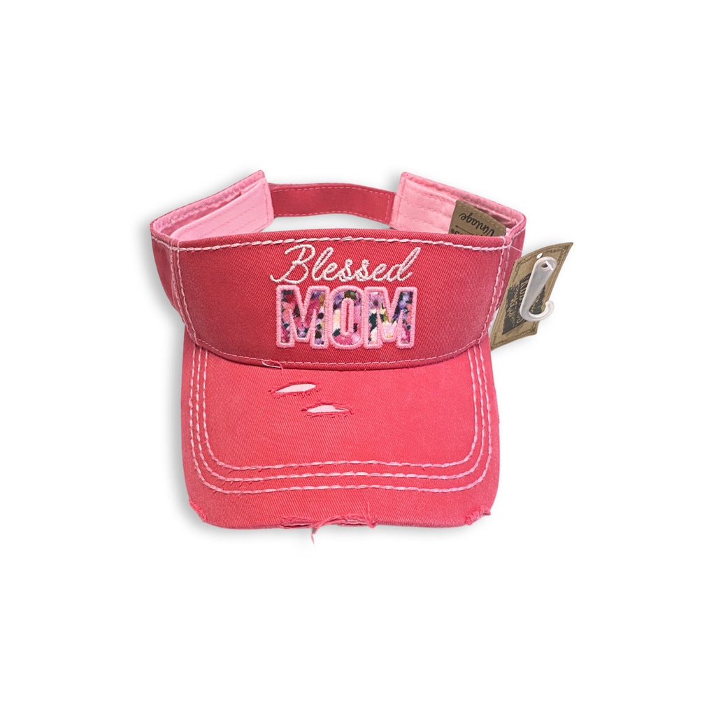 Blessed Mom Visor-YFW-Timber Brooke Boutique, Online Women's Fashion Boutique in Amarillo, Texas