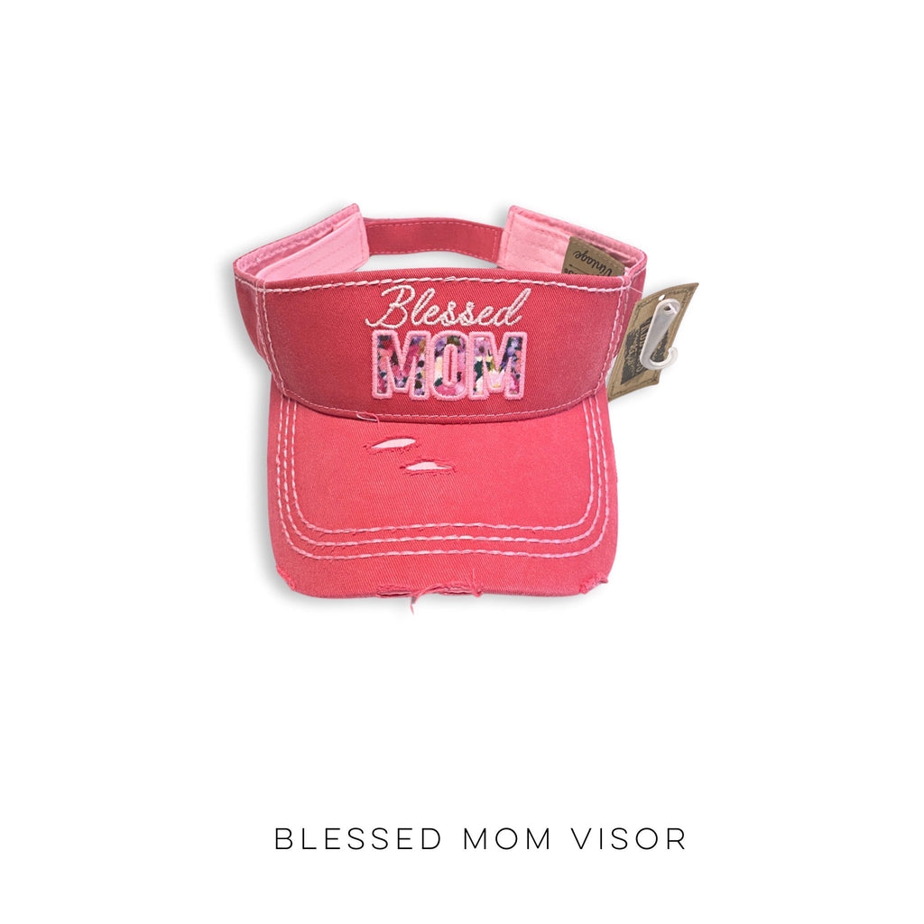 Blessed Mom Visor-YFW-Timber Brooke Boutique, Online Women's Fashion Boutique in Amarillo, Texas