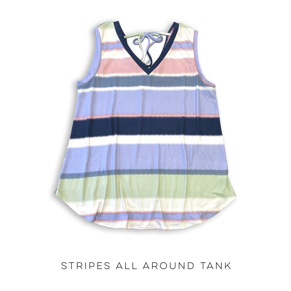 Stripes All Around Tank-Honey Me-Timber Brooke Boutique, Online Women's Fashion Boutique in Amarillo, Texas