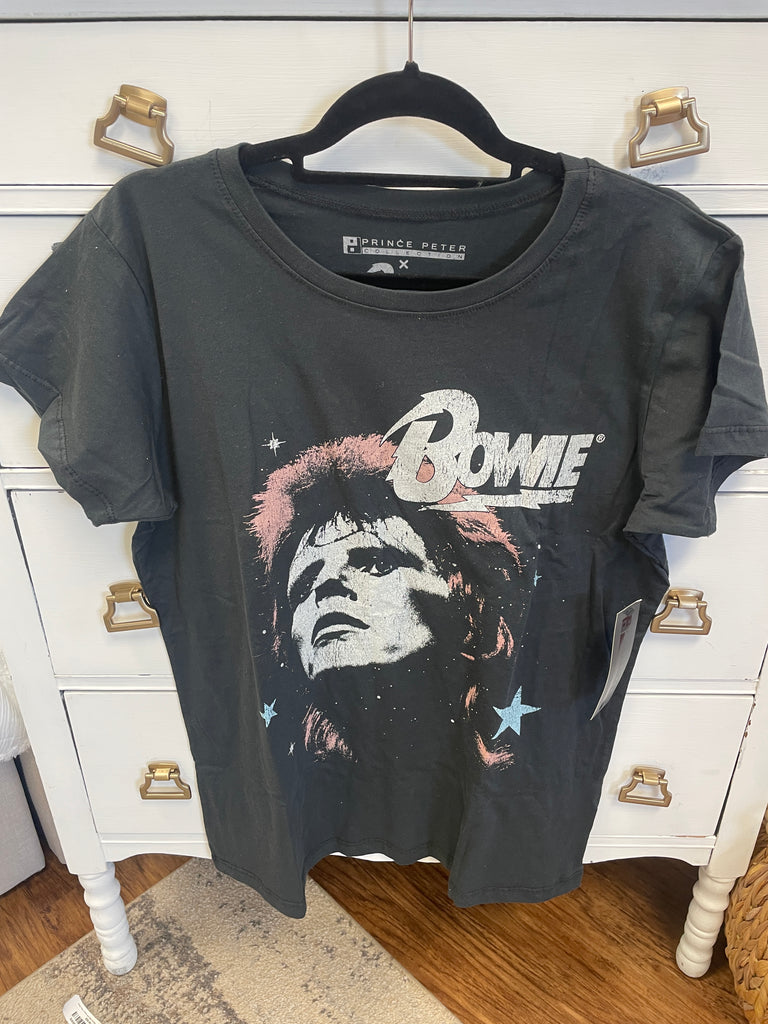 SAMPLE! David Bowie Graphic Tee-Timber Brooke Boutique, Online Women's Fashion Boutique in Amarillo, Texas