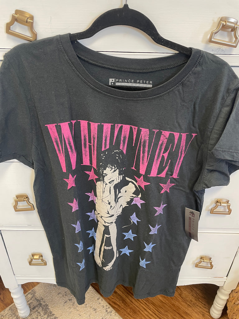 SAMPLE! Whitney Houston Graphic Tee-Timber Brooke Boutique, Online Women's Fashion Boutique in Amarillo, Texas