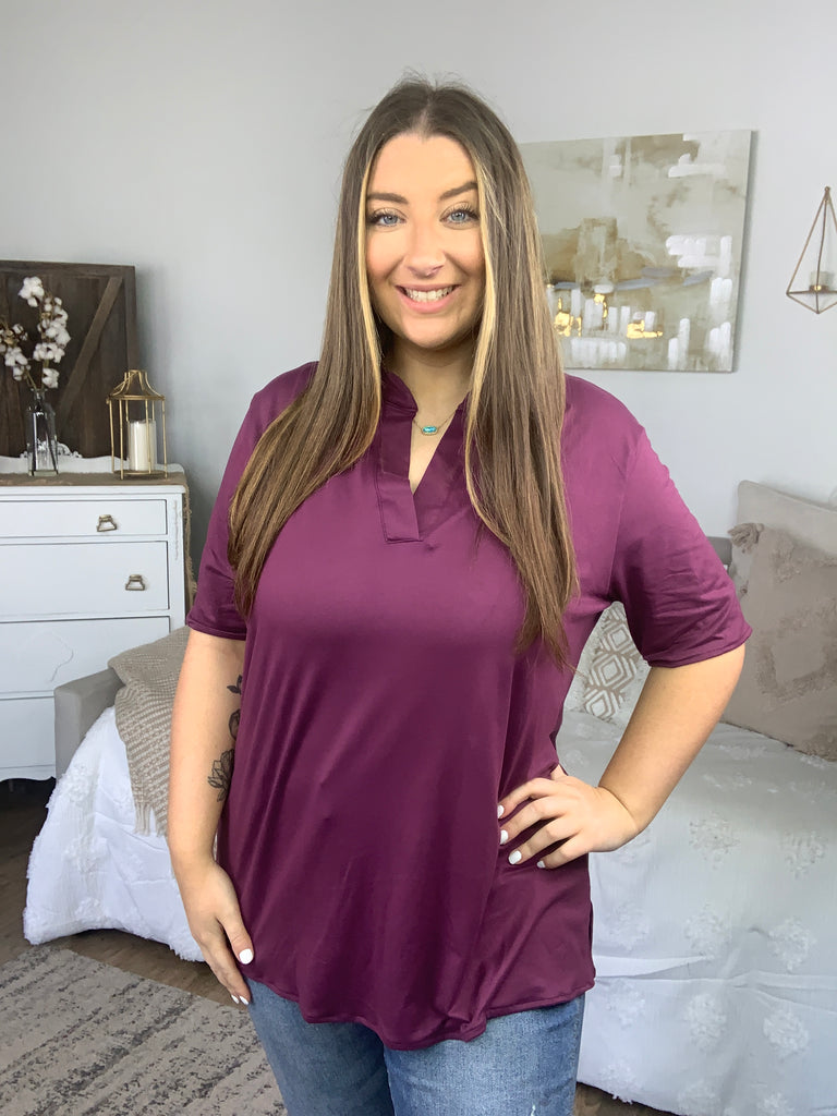 DOORBUSTER! Short Sleeve Gabby-Short Sleeve Top-Timber Brooke Boutique, Online Women's Fashion Boutique in Amarillo, Texas