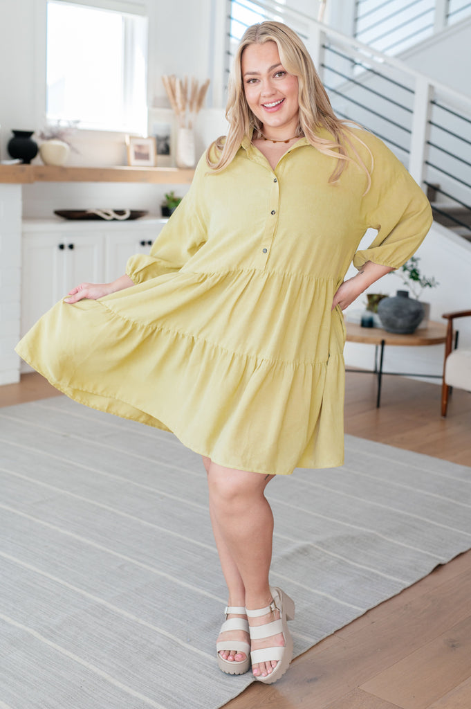 Just Like Honey Tiered Dress-Womens-Timber Brooke Boutique, Online Women's Fashion Boutique in Amarillo, Texas