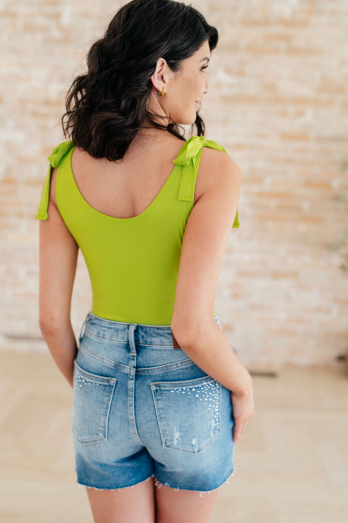 Just a Spritz Bodysuit in Lime-Womens-Timber Brooke Boutique, Online Women's Fashion Boutique in Amarillo, Texas
