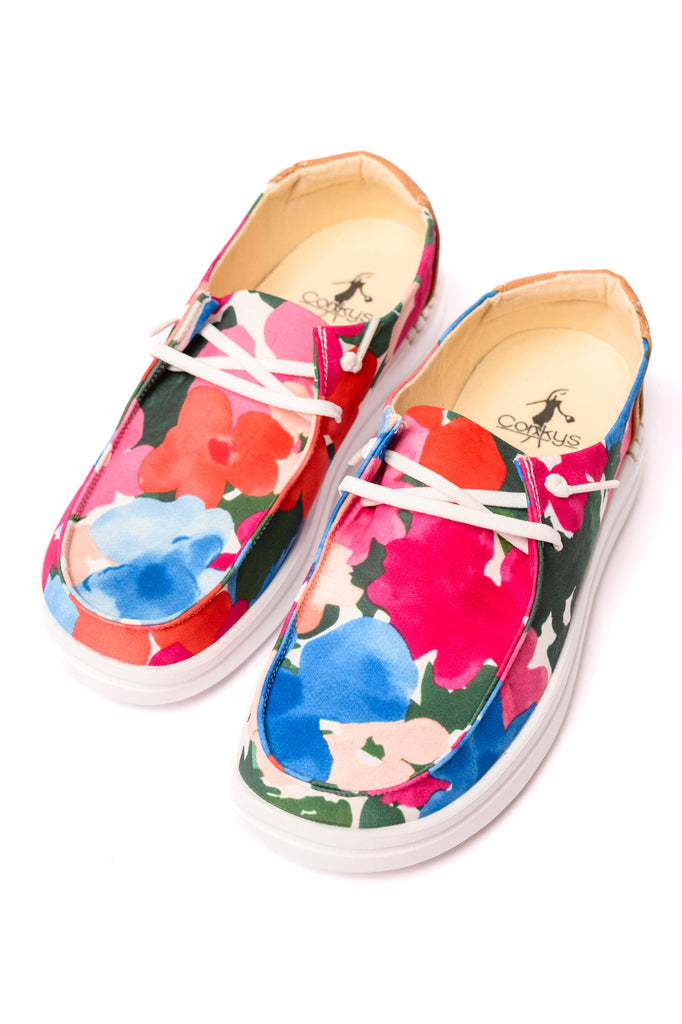 Kayak 2 Shoes in Floral-Shoes-Timber Brooke Boutique, Online Women's Fashion Boutique in Amarillo, Texas