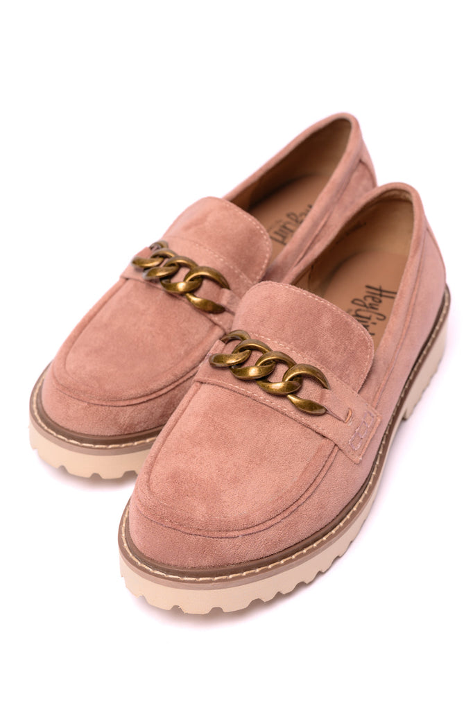 Literally Loafers in Blush Faux Suede-Womens-Timber Brooke Boutique, Online Women's Fashion Boutique in Amarillo, Texas