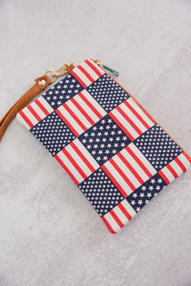 Stars & Stripes Wristlet-Urbanista-Timber Brooke Boutique, Online Women's Fashion Boutique in Amarillo, Texas