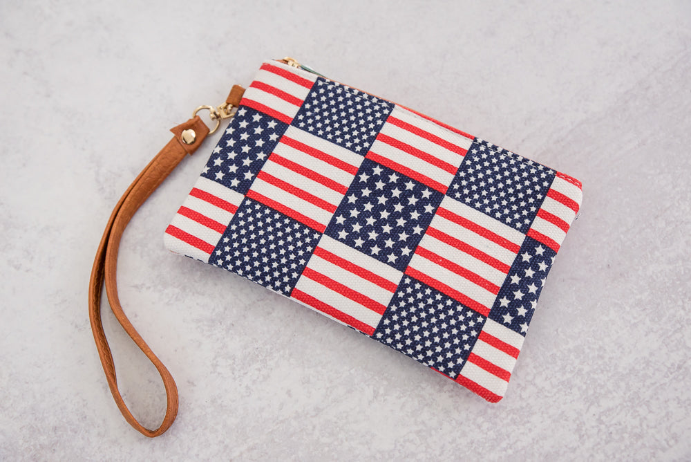 Stars & Stripes Wristlet-Urbanista-Timber Brooke Boutique, Online Women's Fashion Boutique in Amarillo, Texas