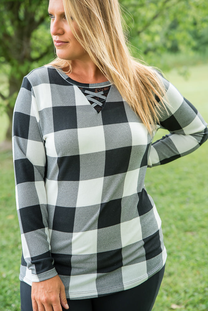 Checkmate Top in White-Your Fashion Wholesale-Timber Brooke Boutique, Online Women's Fashion Boutique in Amarillo, Texas