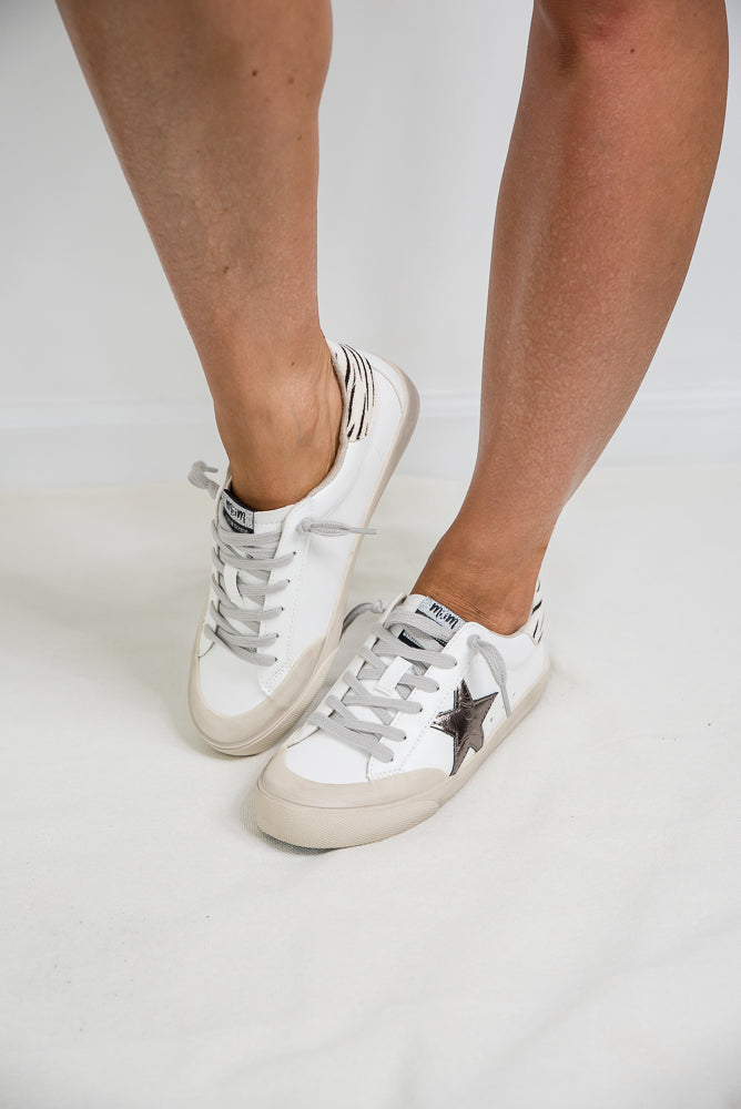 Sadie Sneakers in White-Miracle Miles-Timber Brooke Boutique, Online Women's Fashion Boutique in Amarillo, Texas
