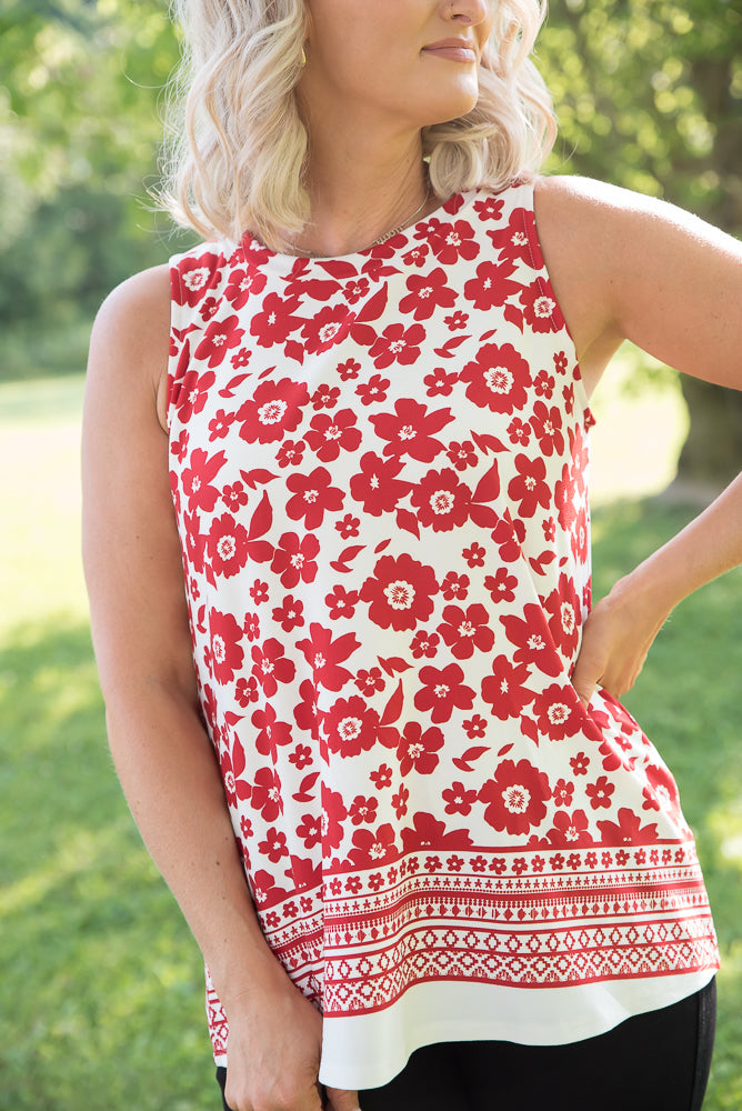 The Lady in Red Top-White Birch-Timber Brooke Boutique, Online Women's Fashion Boutique in Amarillo, Texas