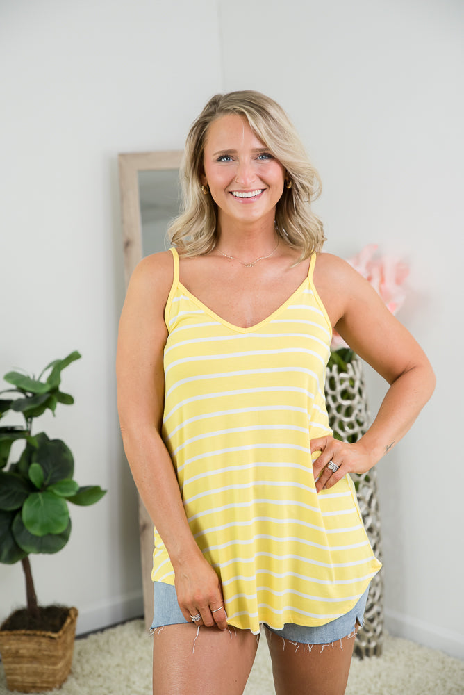 My Everything Reversible Tank in Yellow-Zenana-Timber Brooke Boutique, Online Women's Fashion Boutique in Amarillo, Texas