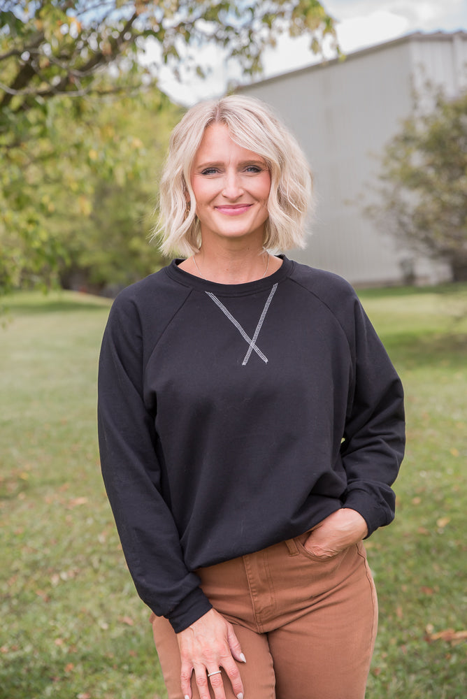 Might Have Been Pullover in Black-Zenana-Timber Brooke Boutique, Online Women's Fashion Boutique in Amarillo, Texas