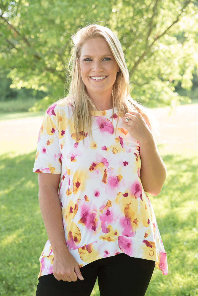 A Cheerful Soul Top-White Birch-Timber Brooke Boutique, Online Women's Fashion Boutique in Amarillo, Texas