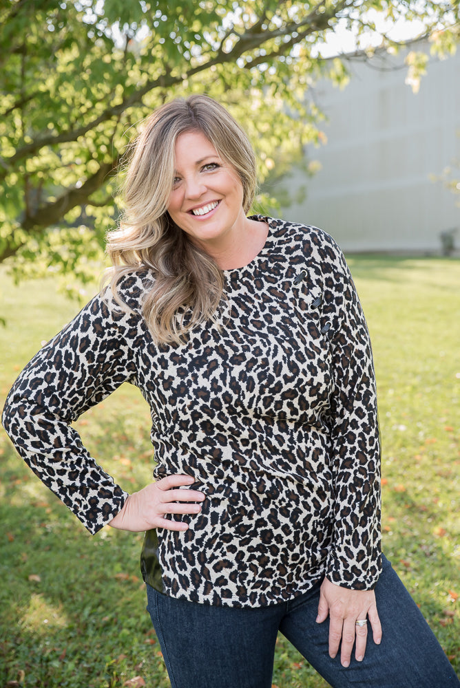 Southern Nights Top in Leopard-YFW-Timber Brooke Boutique, Online Women's Fashion Boutique in Amarillo, Texas