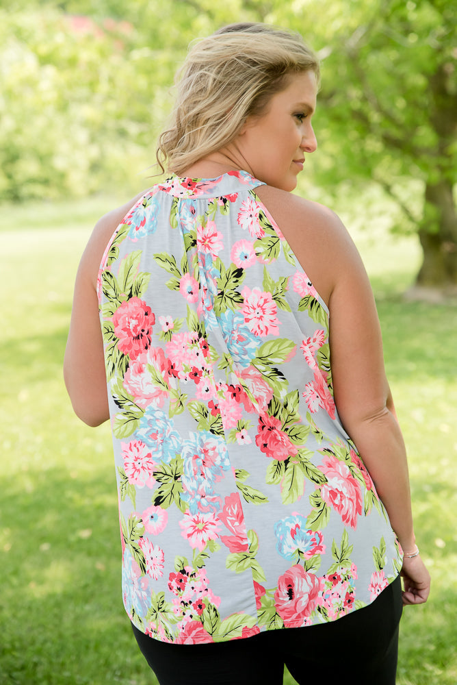 Romantic Blooms Tank-Sew in Love-Timber Brooke Boutique, Online Women's Fashion Boutique in Amarillo, Texas