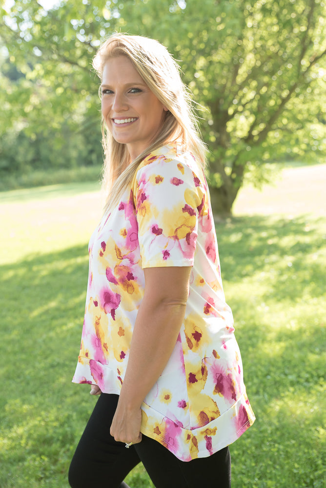 A Cheerful Soul Top-White Birch-Timber Brooke Boutique, Online Women's Fashion Boutique in Amarillo, Texas