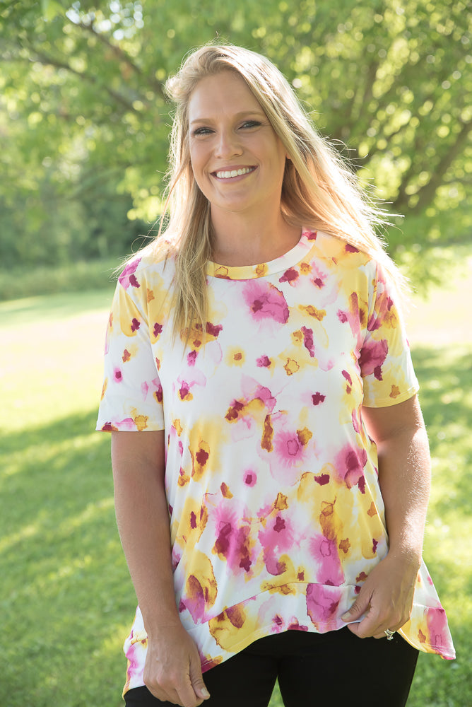 A Cheerful Soul Top-White Birch-Timber Brooke Boutique, Online Women's Fashion Boutique in Amarillo, Texas