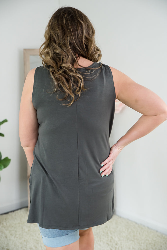 Made For Today Tank in Ash Grey-Zenana-Timber Brooke Boutique, Online Women's Fashion Boutique in Amarillo, Texas