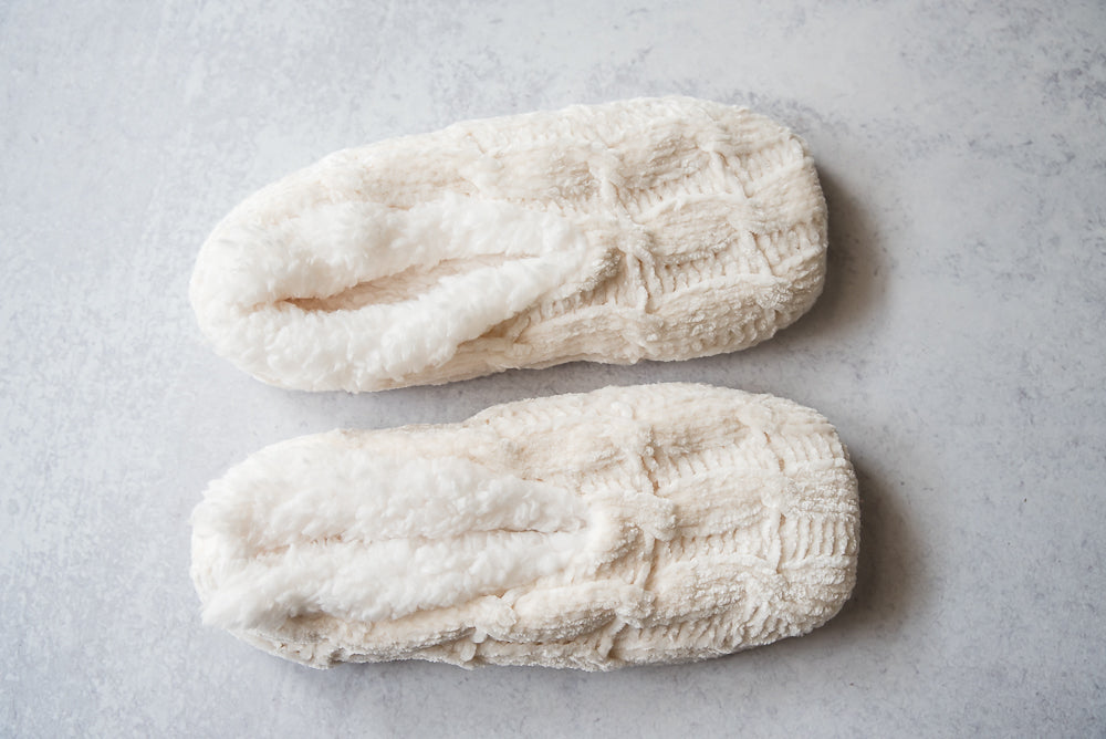 Chenille Slippers in Ivory-Urbanista-Timber Brooke Boutique, Online Women's Fashion Boutique in Amarillo, Texas