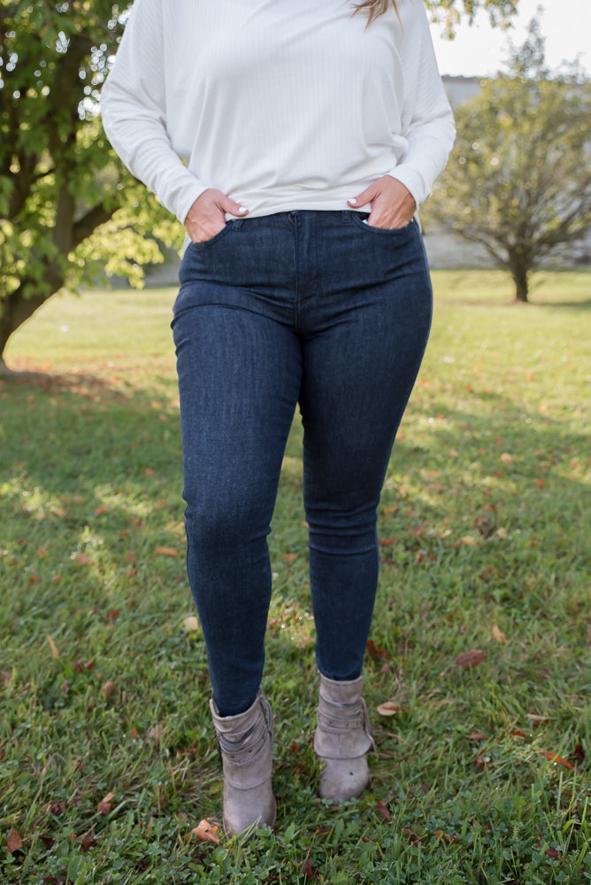 A Rainy Night Judy Blue Tummy Control Jeans-judy blue-Timber Brooke Boutique, Online Women's Fashion Boutique in Amarillo, Texas