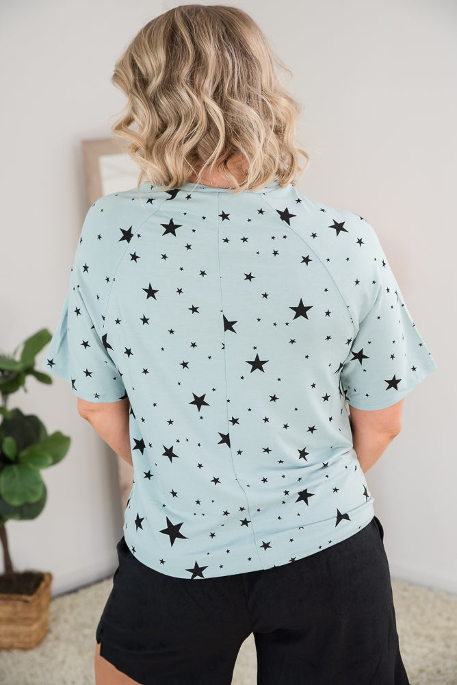 Into the Stars Top in Green-Zenana-Timber Brooke Boutique, Online Women's Fashion Boutique in Amarillo, Texas