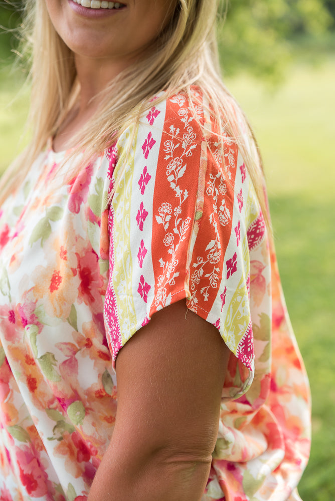 Bright Eyed Floral Top-White Birch-Timber Brooke Boutique, Online Women's Fashion Boutique in Amarillo, Texas