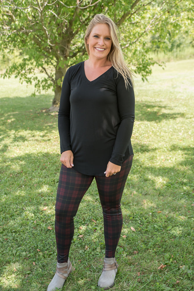 This Love Plaid Ponte Pants-Zenana-Timber Brooke Boutique, Online Women's Fashion Boutique in Amarillo, Texas