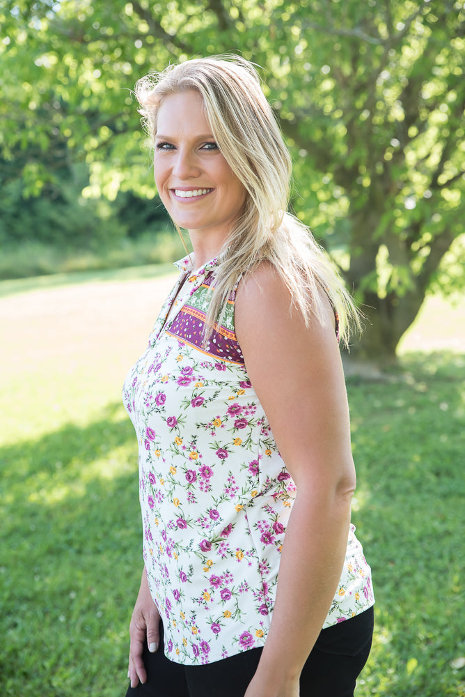 Splendid Days Sleeveless Top-White Birch-Timber Brooke Boutique, Online Women's Fashion Boutique in Amarillo, Texas