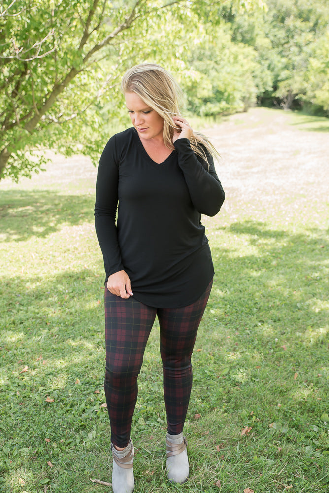 This Love Plaid Ponte Pants-Zenana-Timber Brooke Boutique, Online Women's Fashion Boutique in Amarillo, Texas