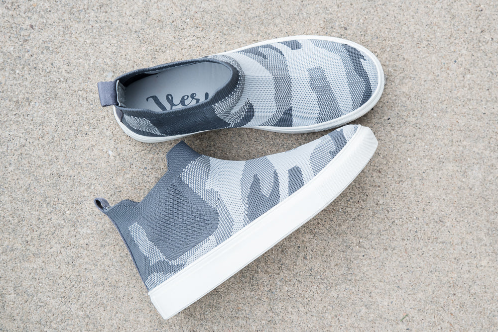 Bess Sneakers in Gray Camo-Very G-Timber Brooke Boutique, Online Women's Fashion Boutique in Amarillo, Texas