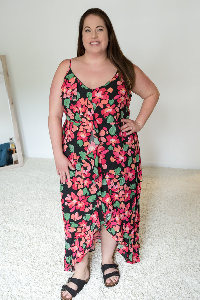 Flourishing in Floral Dress-Andre by Unit-Timber Brooke Boutique, Online Women's Fashion Boutique in Amarillo, Texas