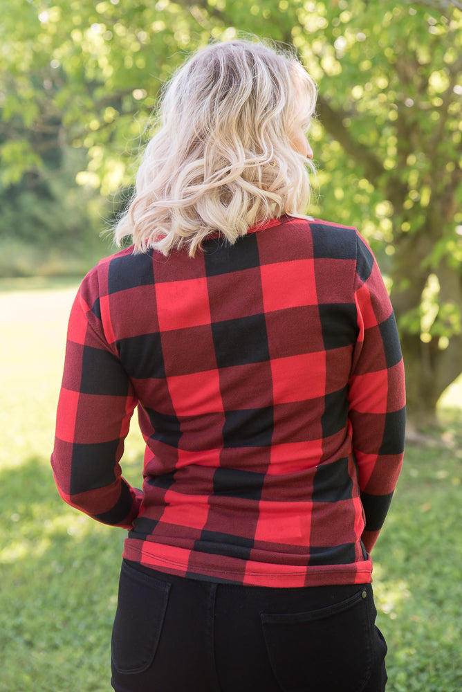 Checkmate Top in Red-Your Fashion Wholesale-Timber Brooke Boutique, Online Women's Fashion Boutique in Amarillo, Texas