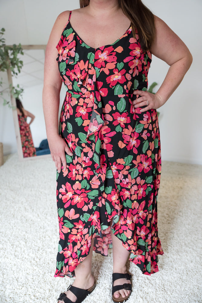 Flourishing in Floral Dress-Andre by Unit-Timber Brooke Boutique, Online Women's Fashion Boutique in Amarillo, Texas