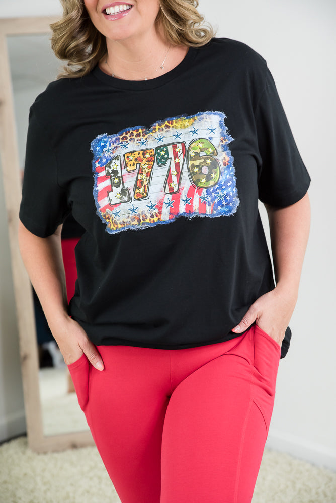 1776 Tee-BT Graphic Tee-Timber Brooke Boutique, Online Women's Fashion Boutique in Amarillo, Texas