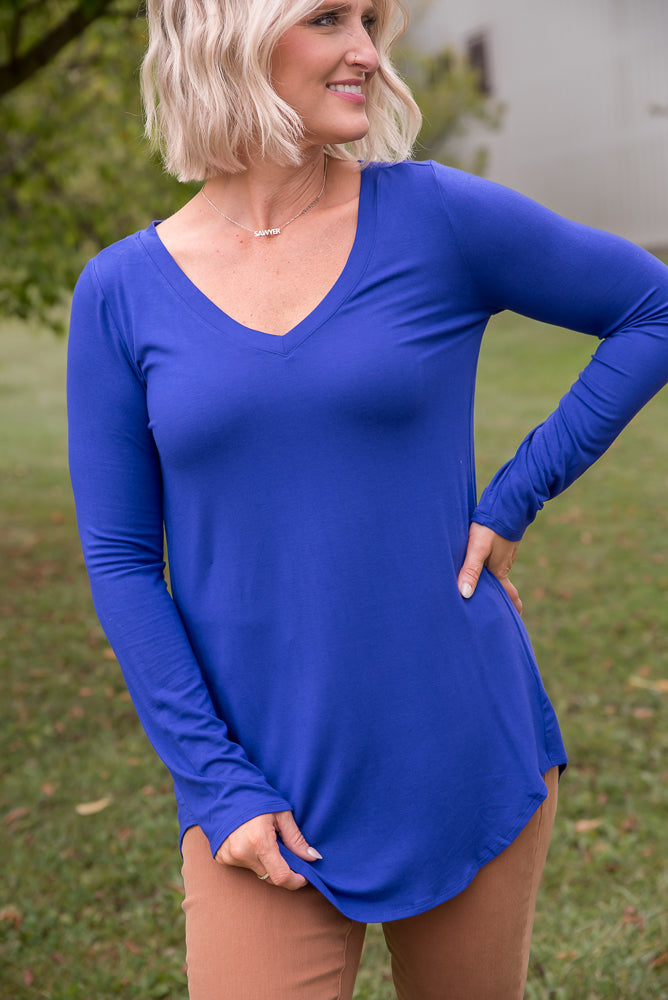 More Than Basic Top in Blue-Zenana-Timber Brooke Boutique, Online Women's Fashion Boutique in Amarillo, Texas