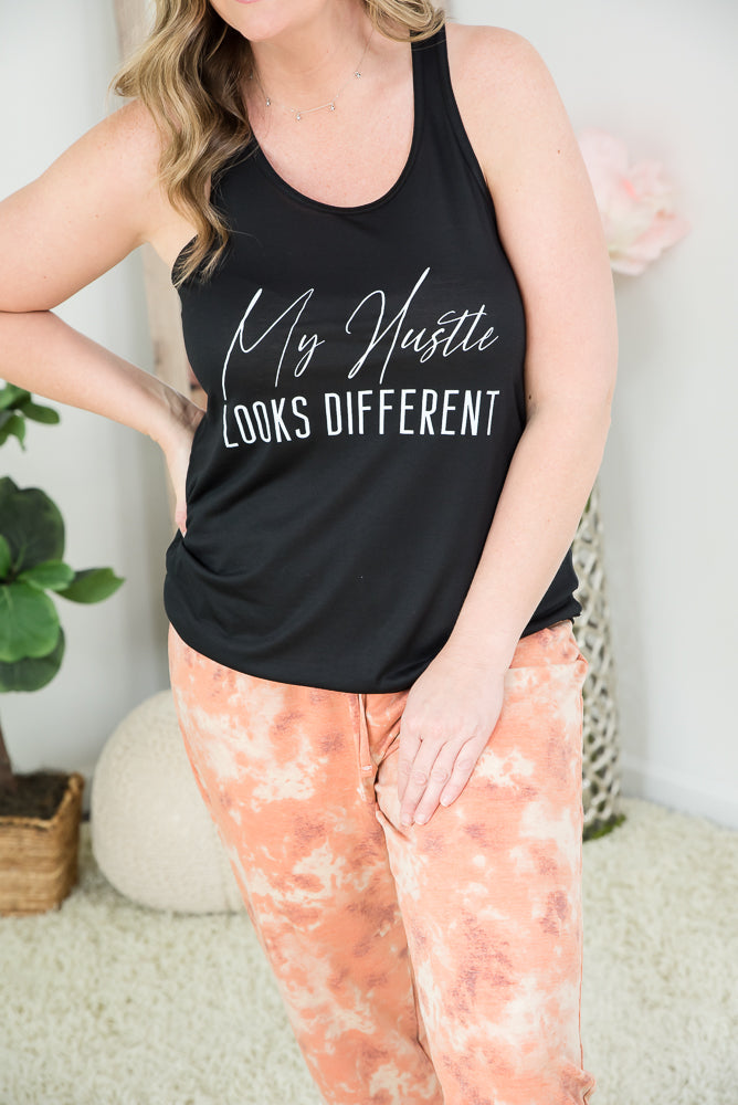 My Hustle Looks Different Tank-BT Graphic Tee-Timber Brooke Boutique, Online Women's Fashion Boutique in Amarillo, Texas