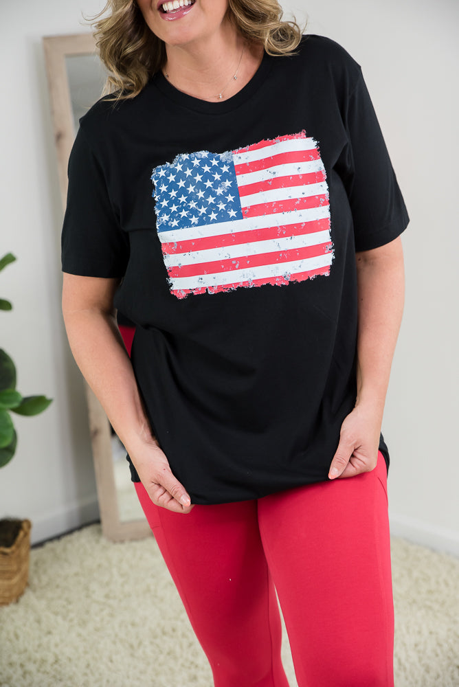 The American Flag Tee-BT Graphic Tee-Timber Brooke Boutique, Online Women's Fashion Boutique in Amarillo, Texas