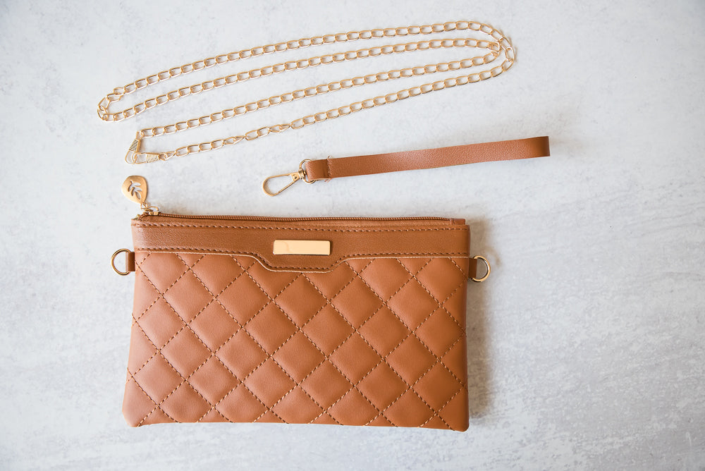 The Kate Clutch in Camel-Julia Rose-Timber Brooke Boutique, Online Women's Fashion Boutique in Amarillo, Texas