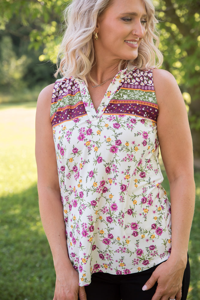 Splendid Days Sleeveless Top-White Birch-Timber Brooke Boutique, Online Women's Fashion Boutique in Amarillo, Texas