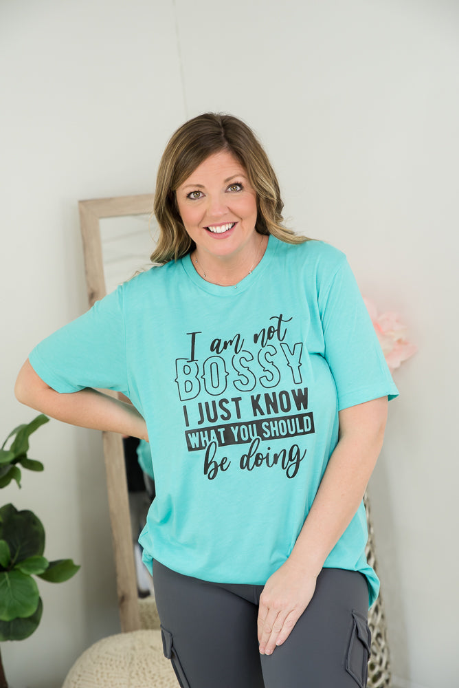 I'm Not Bossy Tee-BT Graphic Tee-Timber Brooke Boutique, Online Women's Fashion Boutique in Amarillo, Texas