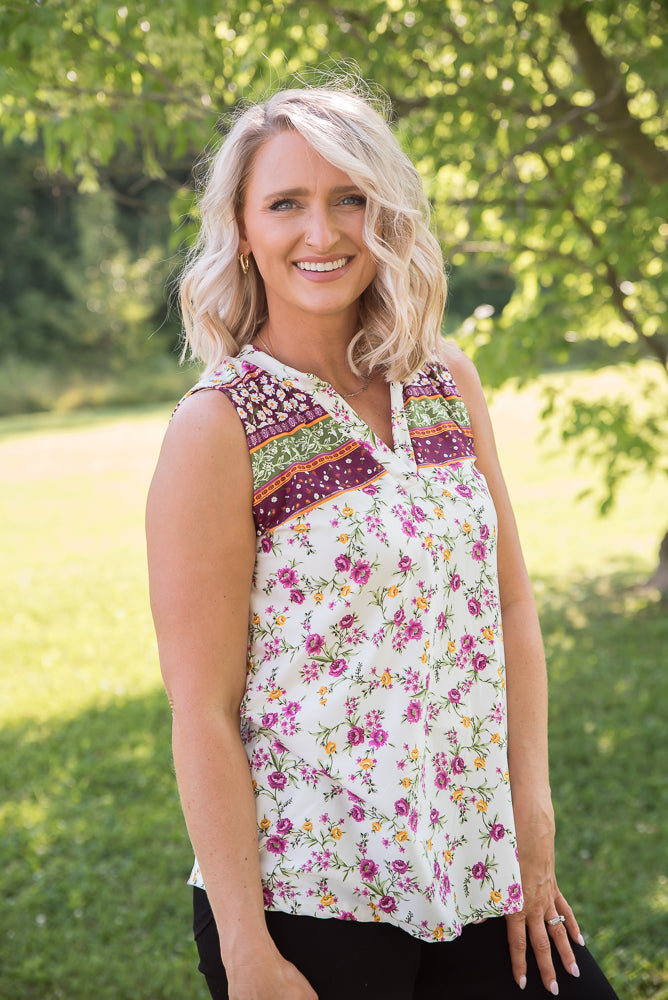 Splendid Days Sleeveless Top-White Birch-Timber Brooke Boutique, Online Women's Fashion Boutique in Amarillo, Texas